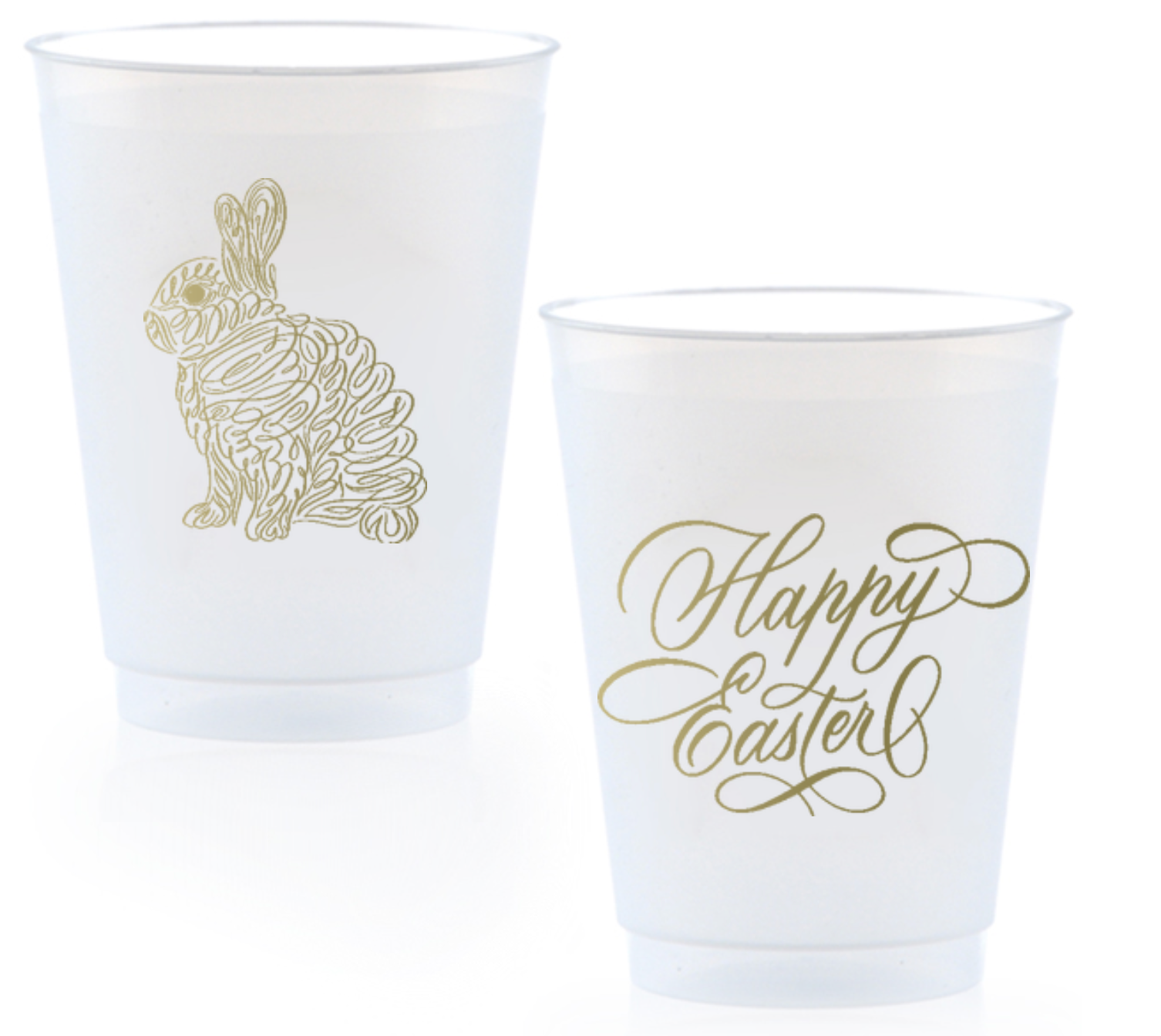 Frosted Shatterproof Cups - Happy Easter | Set of 8