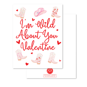 Cards - Wild About You Valentine - White