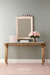 Clarence Wall Mirror - Grandmillenial Bow in Pastel Petal Pink
